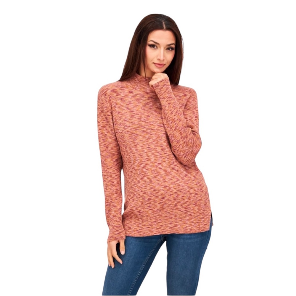 NWT Market &‎ Spruce x Stitch Fix Women’s Space Dyed Mockneck Sweater